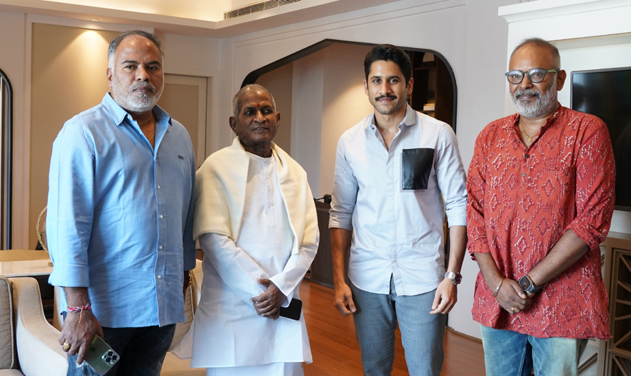 Custody Team Naga Chaitanya, Venkat Prabhu, Srinivasaa Chitturi, meets Isaignani and Legendary Maestro Ilaiyaraaja