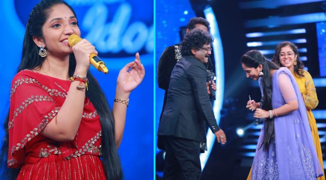 aha Telugu Indian Idol 2 once again delivers an unforgettable episode as Telugu lyricist Chandra Bose joins the Top 9 contestants. Soujanya Bhagavathula steals the show with her powerful performance of "Pedave Palikina Maatalone," winning the ultimate prize: the pen used by Bose to write his Oscar Award-winning song.