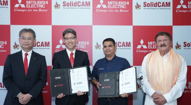 Mitsubishi Electric India CNC Announced Partnership with SolidCAM to Revolutionize the Manufacturing Industry
