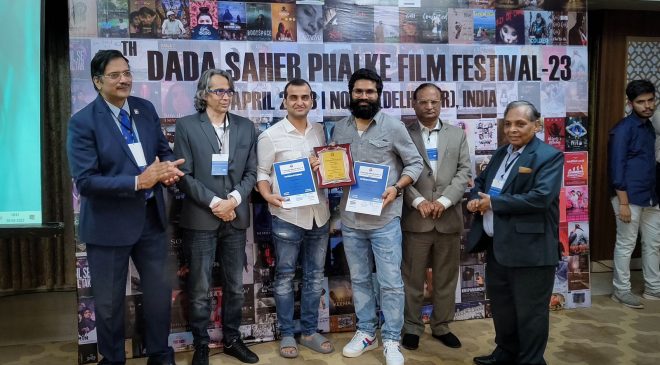 Bheems Ceciroleo wins Best Music director award for Balagam at Dada Saheb Phalke international film festival