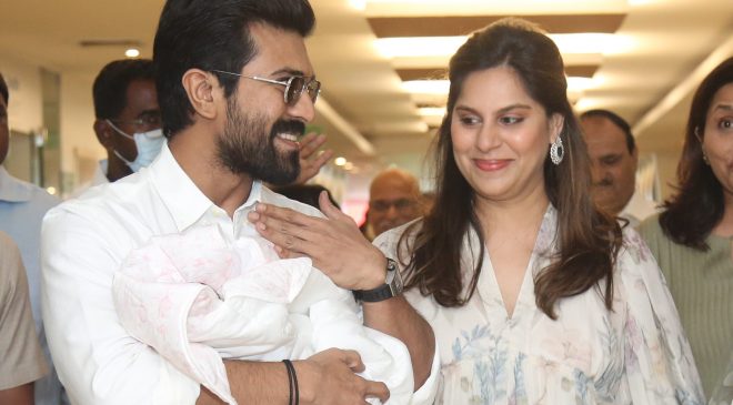 I, Upasana Decided On A Name, Will Announce It Soon : Charan Makes First Appearance With Daughter, Thanks Fans