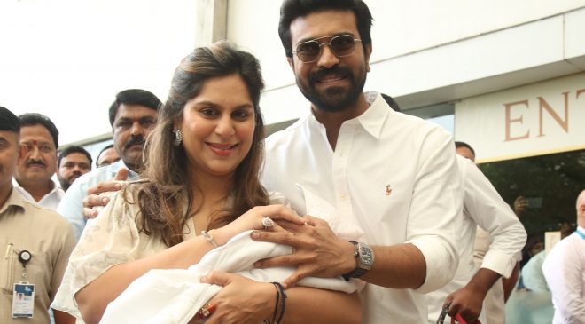 I, Upasana Decided On A Name, Will Announce It Soon : Charan Makes First Appearance With Daughter, Thanks Fans
