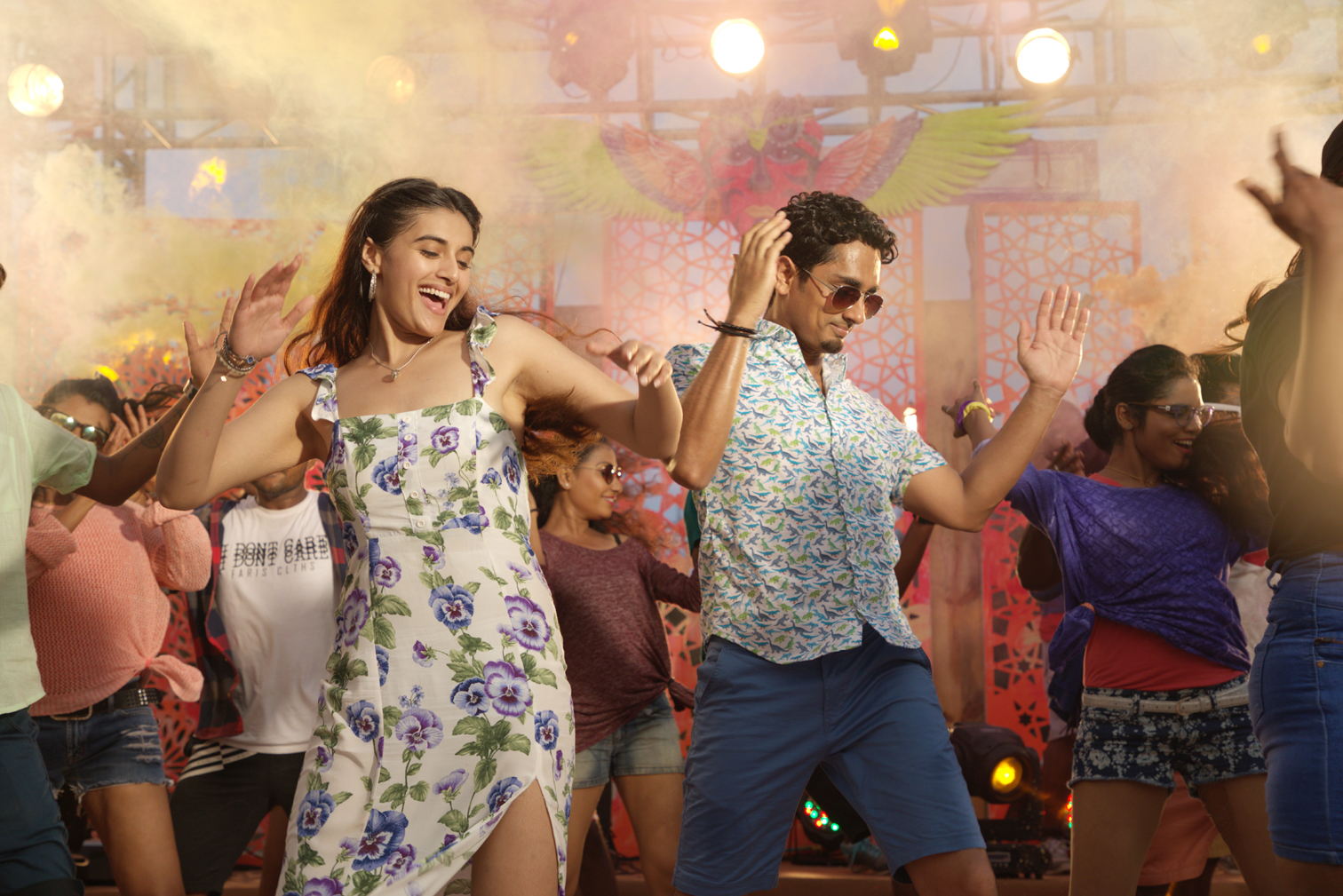 Rainbow Chivarey, an energetic dance number from Siddharth, Divyansha Kaushik’s bilingual action romance Takkar, launched