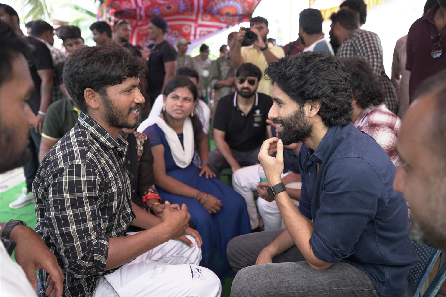 Naga Chaitanya, Chandoo Mondeti, Bunny Vas Meet Fishermen Families In K Matchilesam Village of Srikakulam for #NC23