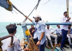 Naga Chaitanya on sea voyage in Vizag for #NC23
