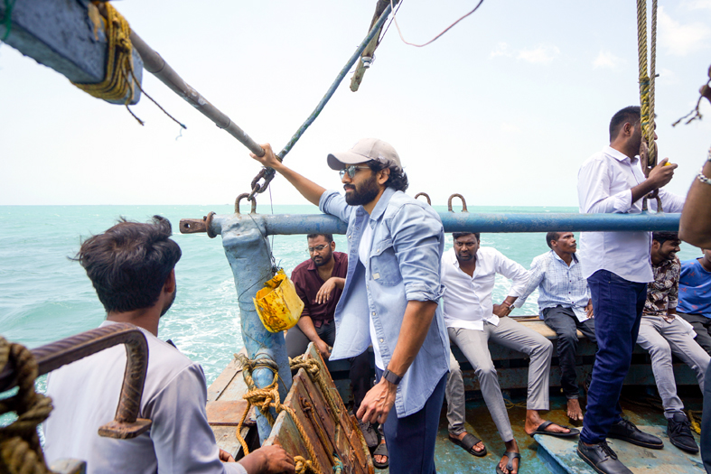 Naga Chaitanya on sea voyage in Vizag for #NC23