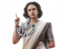 Malvika Nair as a powerful politician in Nandamuri Kalyan Ram’s spy thriller ‘Devil’