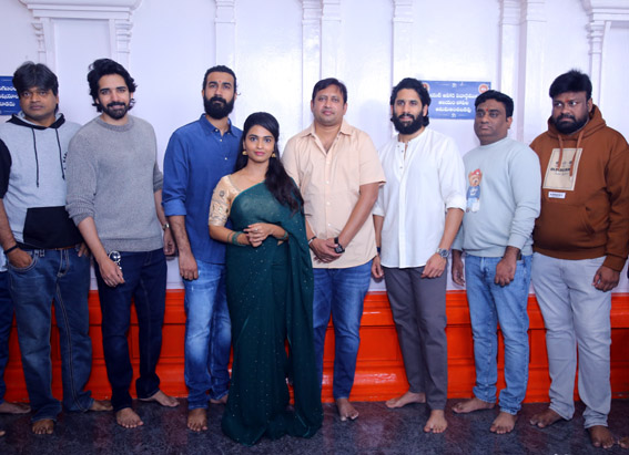 Yuva Samrat Naga Chaitanya Claps for Sai Rajesh’s Amrutha Productions, SKN's Mass Movie Makers Production No.4 starring Santosh Sobhan, Alekhya Harika launch