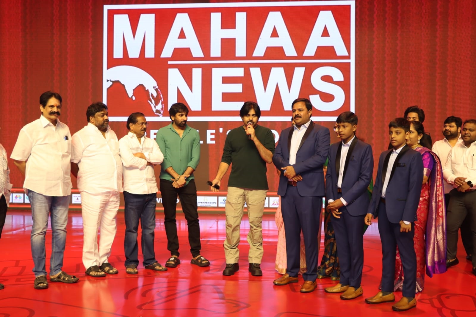 The launch of 'Maha Max' channel by the hands of Jana Senani Pawan Kalyan