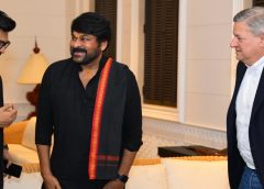 Netflix CEO, Ted Sarandos touched down in Hyderabad, and the first star to welcome him to India is none other Mega Star Chiranjeevi and Ram Charan!