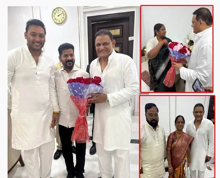 Azharuddin wished Revanth Reddy Happy New Year