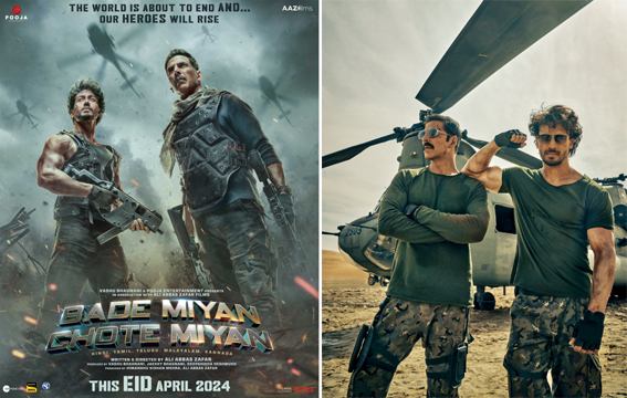 Soldiers Akshay Kumar and Tiger Shroff fight their villain Prithviraj in this action-packed teaser of Bade Miyan Chote Miyan!