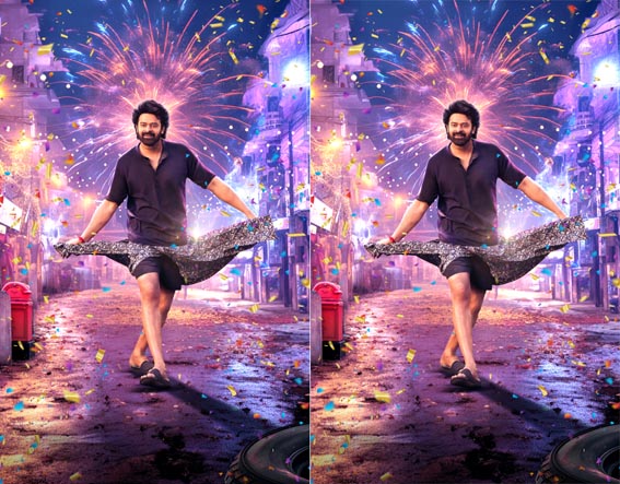 Rebel Star Prabhas - Maruthi's Most Awaited Pan India romantic horror entertainer "Raja Saab" First Look, Title Released