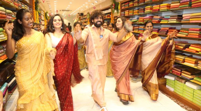 3rd Anniversary Celebration of 'Aishwarya Silks' by Hero Ata Sandeep