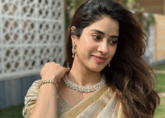 Bollywood beauty Janhvi in ​​the presence of Tirumala Srivari!