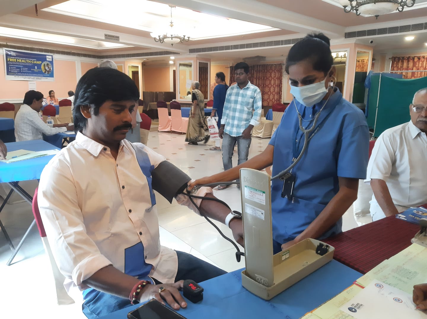 Free Health Camp at Film Nagar Cultural Center