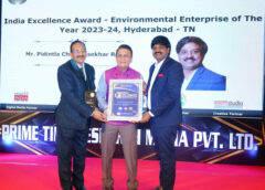 Legendary cricketer Sunil Gavaskar presents the prestigious ‘India Excellence Award - Environmental Enterprise of the Year 2023-24’ to Richie Raffle Biotech!