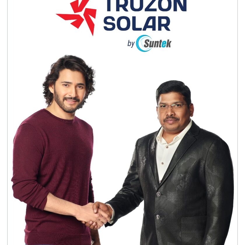 SUNTEK ENERGY SYSTEMS LAUNCHES “TRUZON SOLAR”; COLLABORATES WITH SUPERSTAR MAHESH BABU.