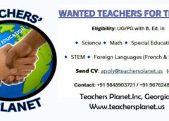 WANTED TEACHERS FOR THE USA