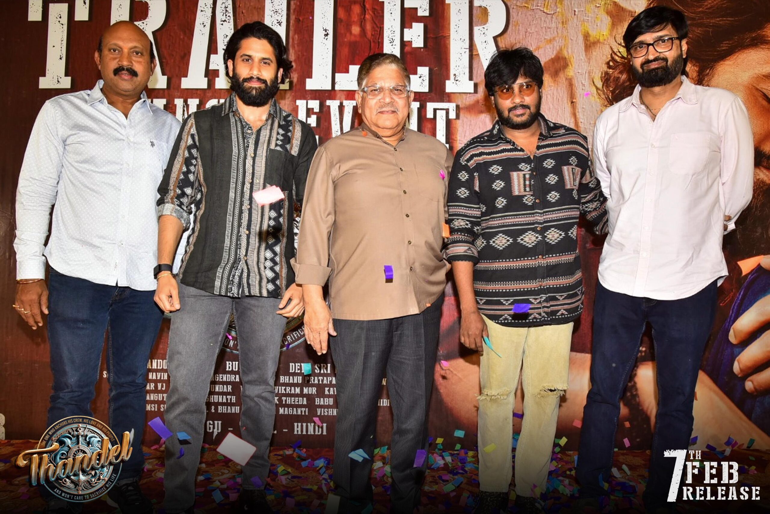 Allu Aravind Gare 'Tandel' in Na Life.. Rajulamma Jatare on February 7: Hero Akkineni Naga Chaitanya at Grand Trailer Launch Event in Vizag