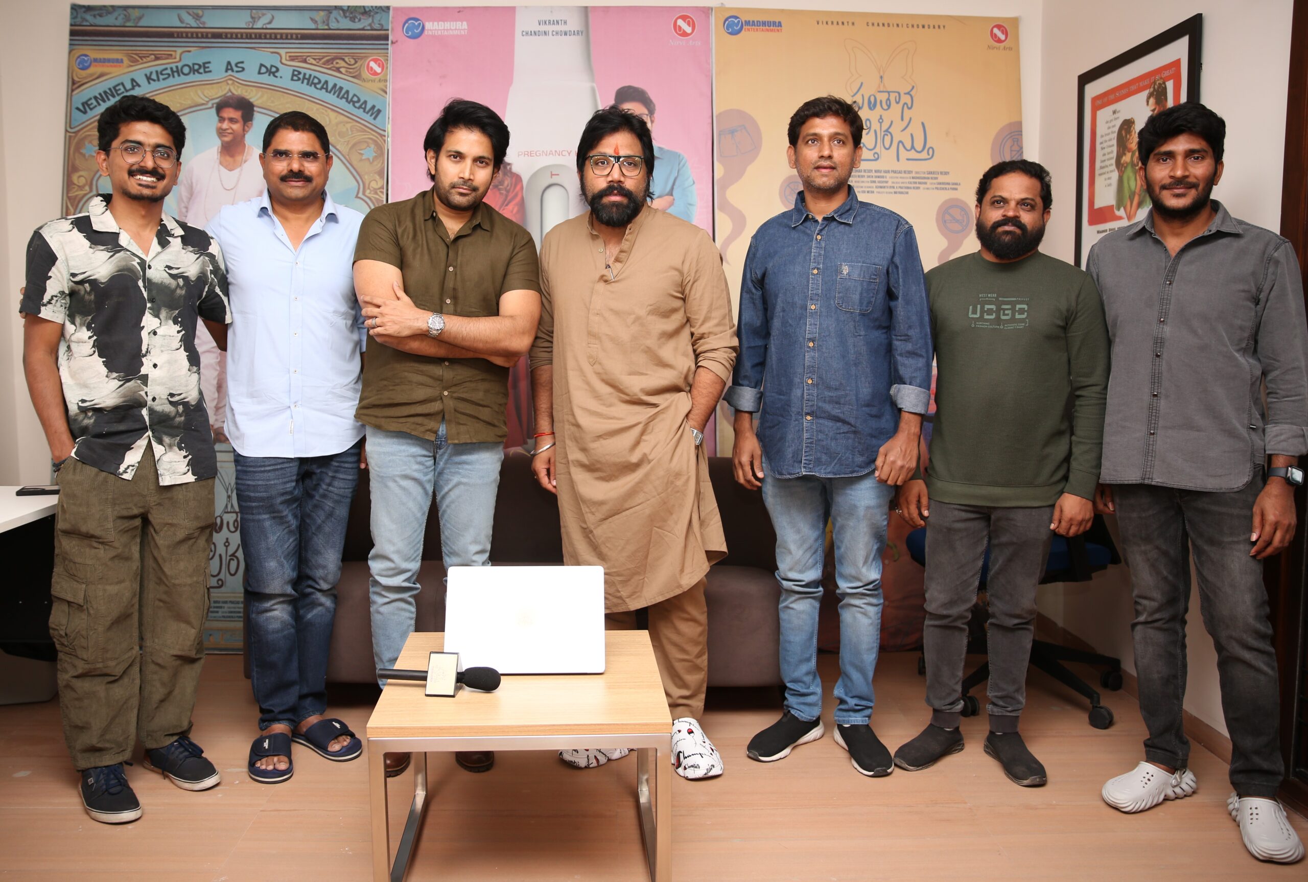 Star Director Sandeep Reddy Vanga Launches the Teaser of the Youth-Filled Family Entertainer "Santhana Prapthirasthu"