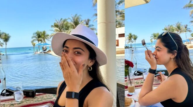 National crush Rashmika enjoying her vacation