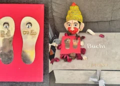 Actor Charan gifts Hanuman Chalisa to director Buchi Babu