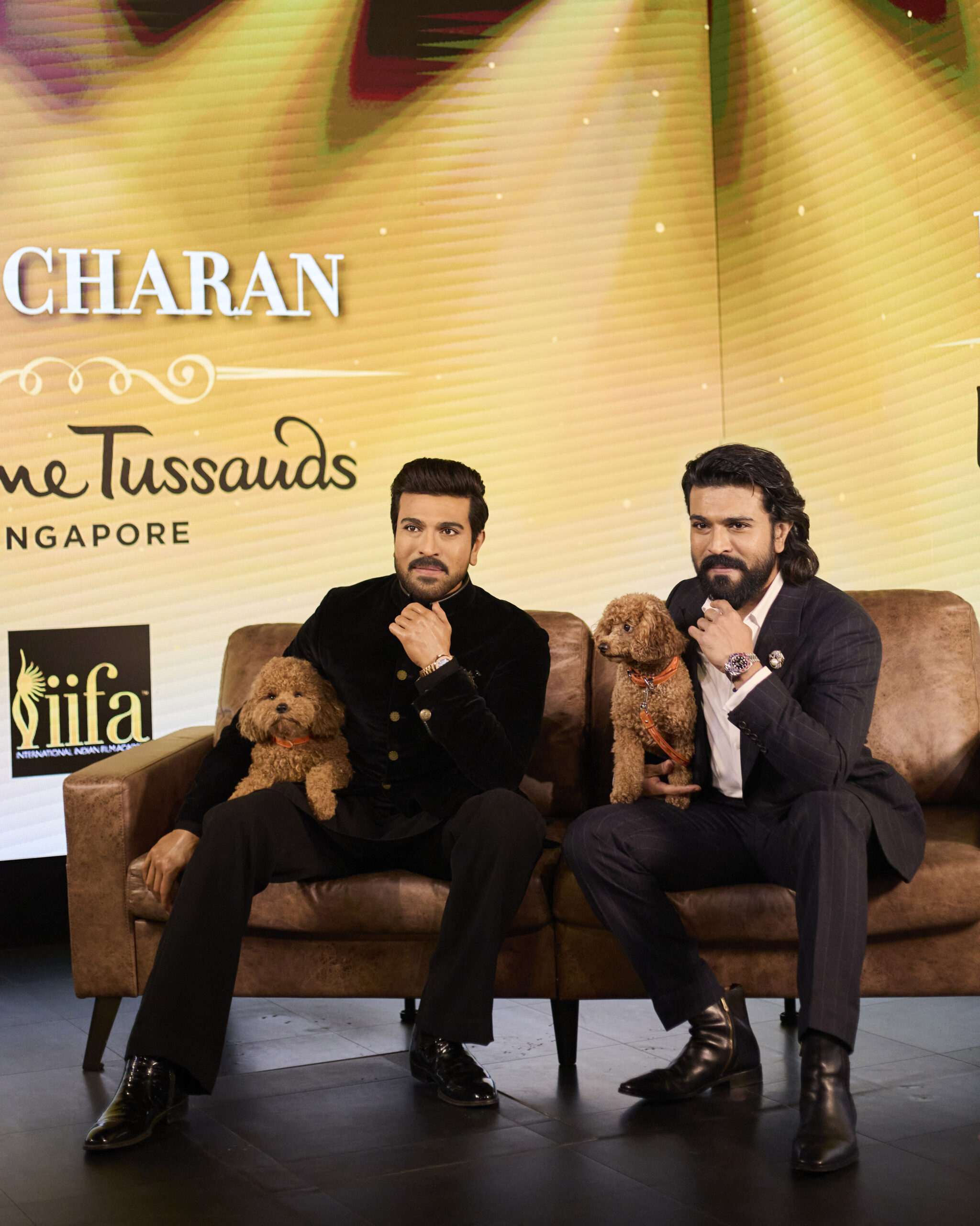 Ram Charan and his pet dog Rhyme Make History at Madame Tussauds After Queen Elizabeth