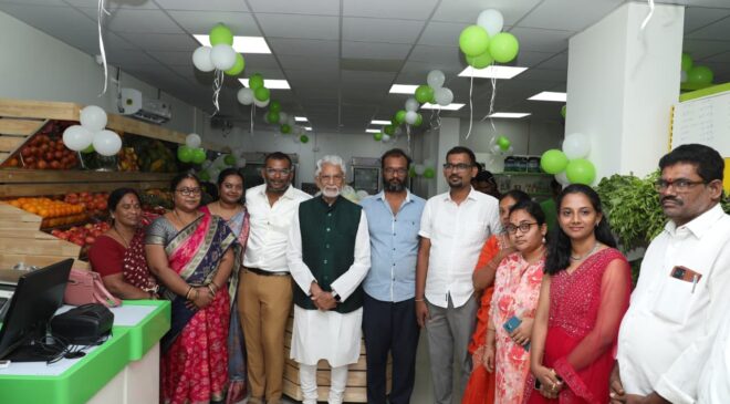 Senior Actor and Producer Murali Mohan Inaugurates Exotic Fruit, Vegetable, and Grocery Store at Alkapuri Township, Manikonda