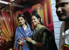 Bonalu Celebrations at Chitrapuri Colony Under the Leadership of Vallabhaneni Anil Kumar & Nidhhi Agerwal took blessings for the film’s grand success