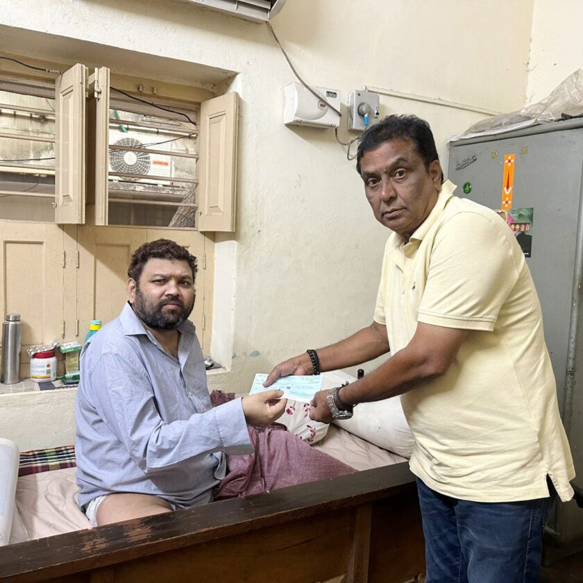 Financial Assistance to Ailing Actor Ramachandra by Kadambari Kiran through 'Manam Saitam'