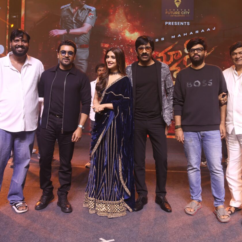 Surya and Ravi Teja at the ‘Mass Jathara’ Pre-Release Event