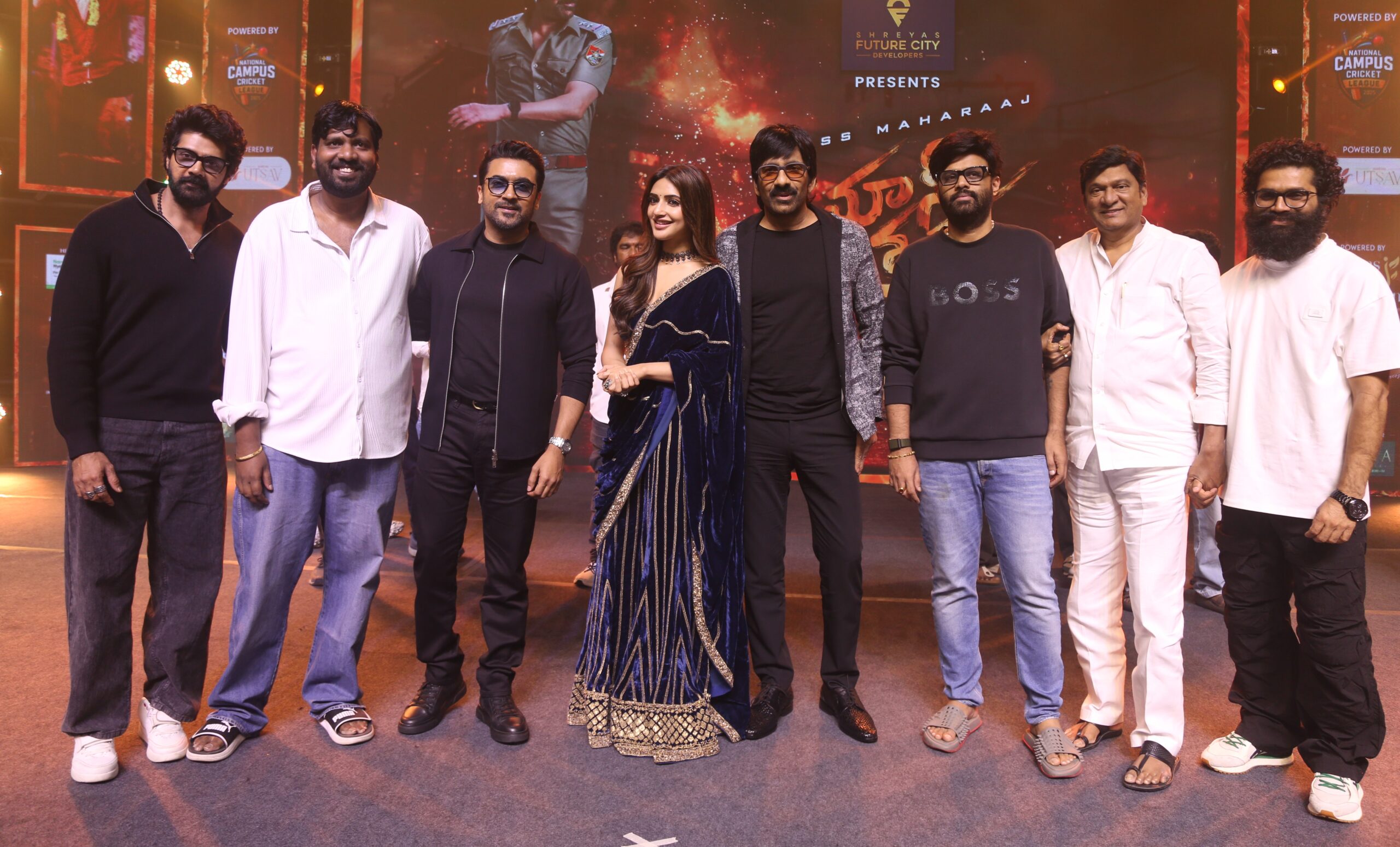 Surya and Ravi Teja at the ‘Mass Jathara’ Pre-Release Event