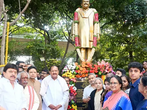 SP Balu's statue unveiled at Ravindra Bharathi campus