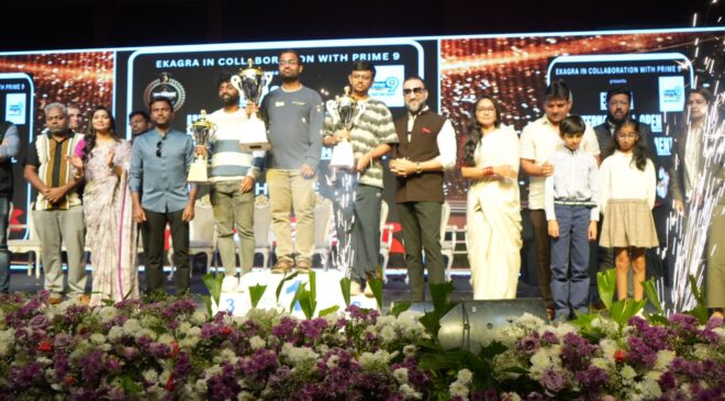The prize money for the Ekagra International Open Rapid Chess Tournament held at Hitex is Rs.