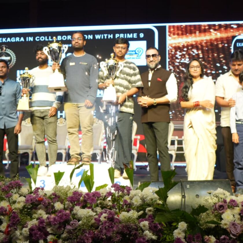 The prize money for the Ekagra International Open Rapid Chess Tournament held at Hitex is Rs.