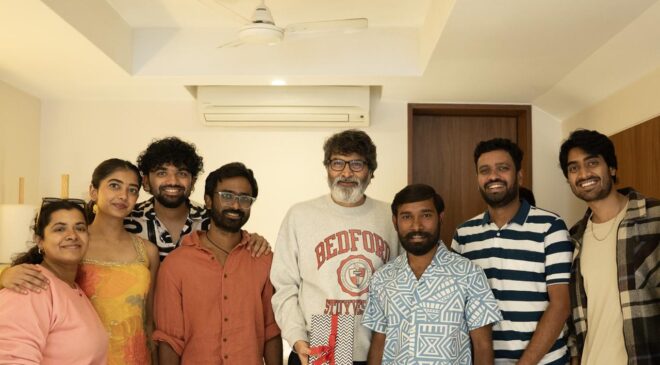 Director Trivikram congratulates the 'Patang' team