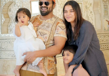 Manchu Manoj and Bhuma Mounika Reddy celebrated their three-year marriage with a grand celebration.