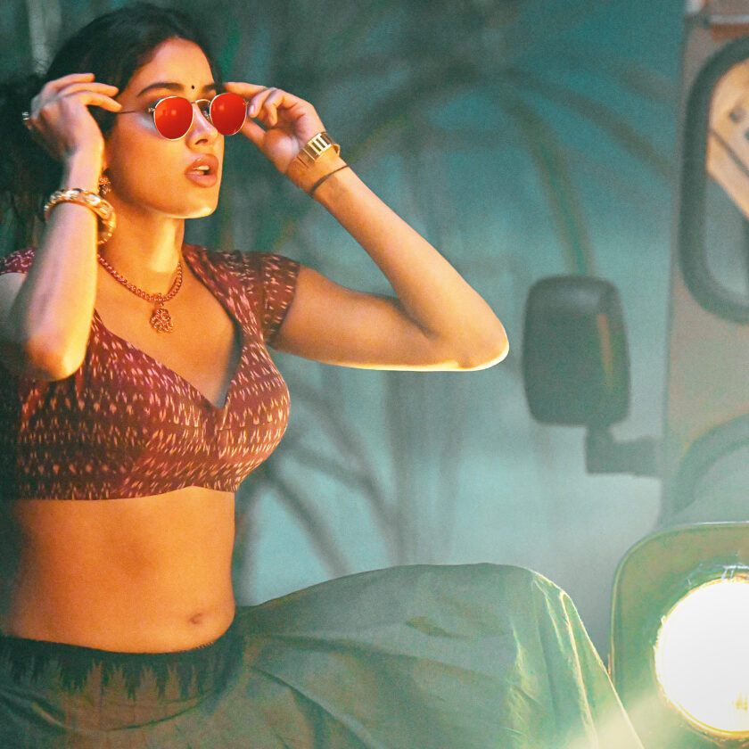 Janhvi's birthday special poster from 'Peddhi'