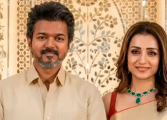 Vijay makes a splash with Trisha at the wedding..videos go viral on social media