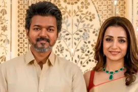 Vijay makes a splash with Trisha at the wedding..videos go viral on social media