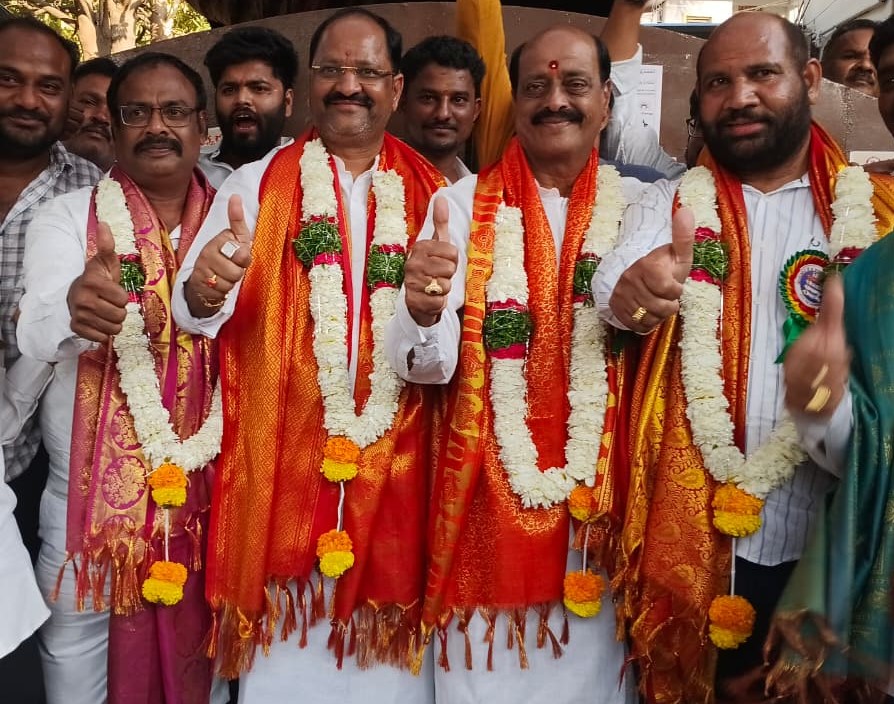 Vallabhaneni Anil Panel wins a landslide victory in Telugu Cine and TV Junior Artist Union elections