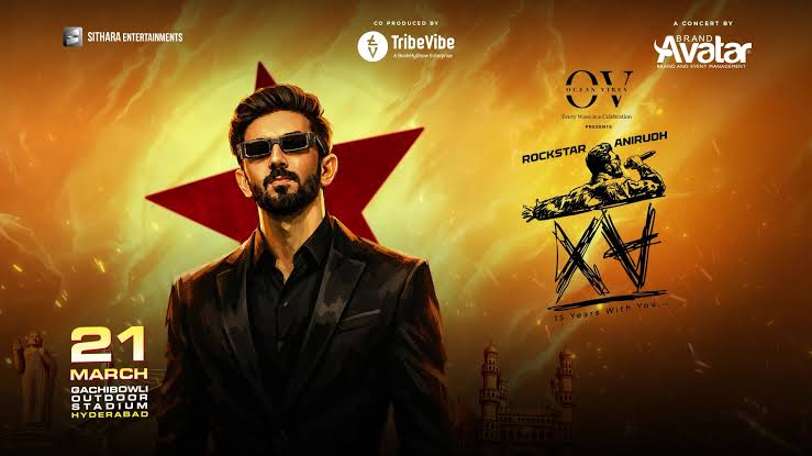 Rockstar Anirudh XV Tour – Organizers are asking people to plan ahead for the live concert to be held in Hyderabad on Saturday.