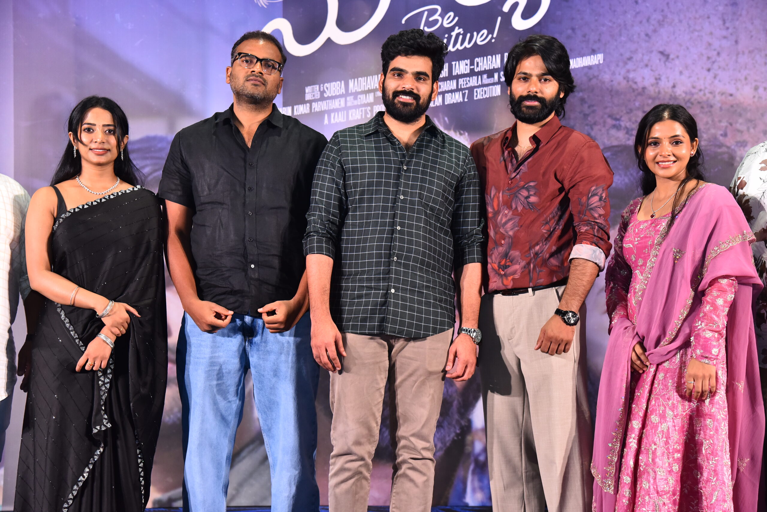 "Surya Be Positive" teaser launched by directors Kaushik Pegallapati and Muralikant Devasoth