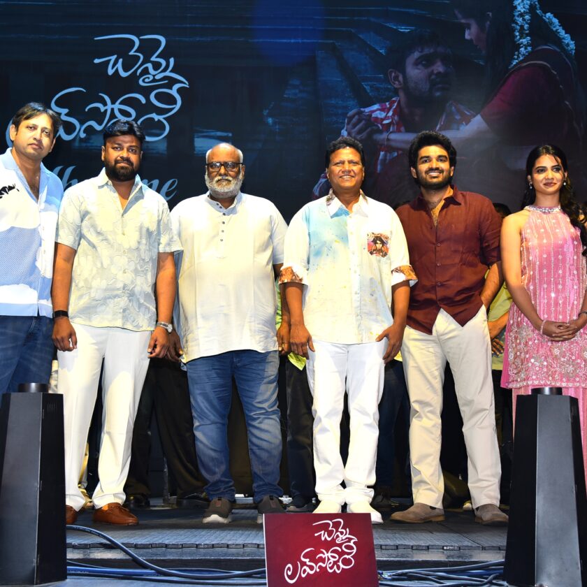 Oscar-winning music director M. M. Keeravaani launched the song “Vadhalane” from the movie Chennai Love Story