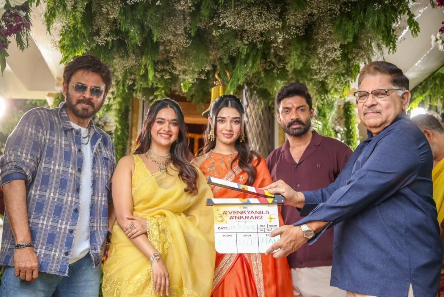 Anil Ravipudi's exciting collaboration with the Venkatesh-Kalyan Ram duo has kicked off.