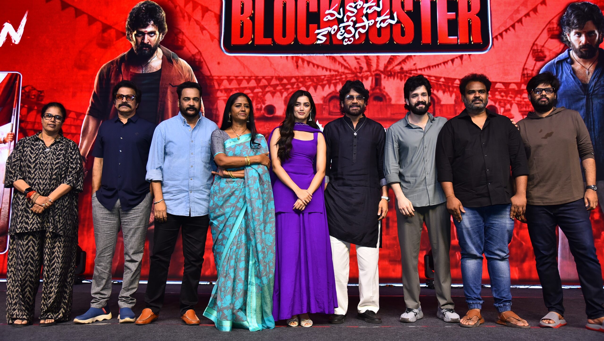 Audiences always support a good movie: Producer King Nagarjuna at the ‘Lenin’ success meet.