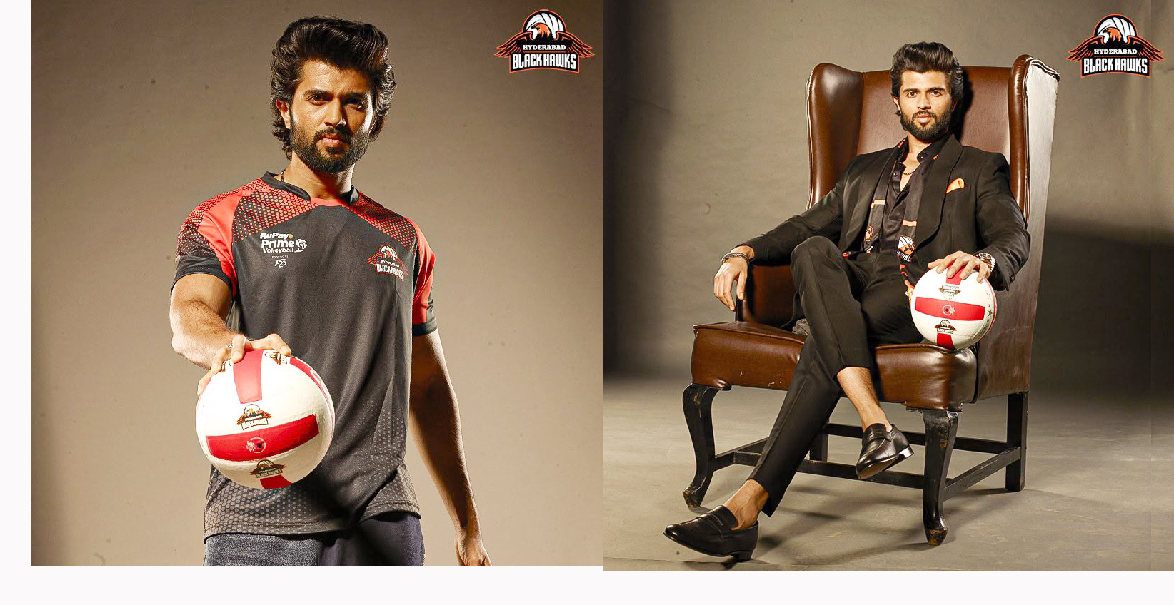 Vijay Deverakonda earns appreciation for supporting volleyball players through the Hyderabad Black Hawks franchise