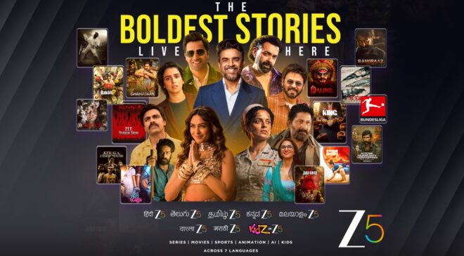 ZEE5 created a sensation by announcing a massive multi-language content lineup spanning seven languages