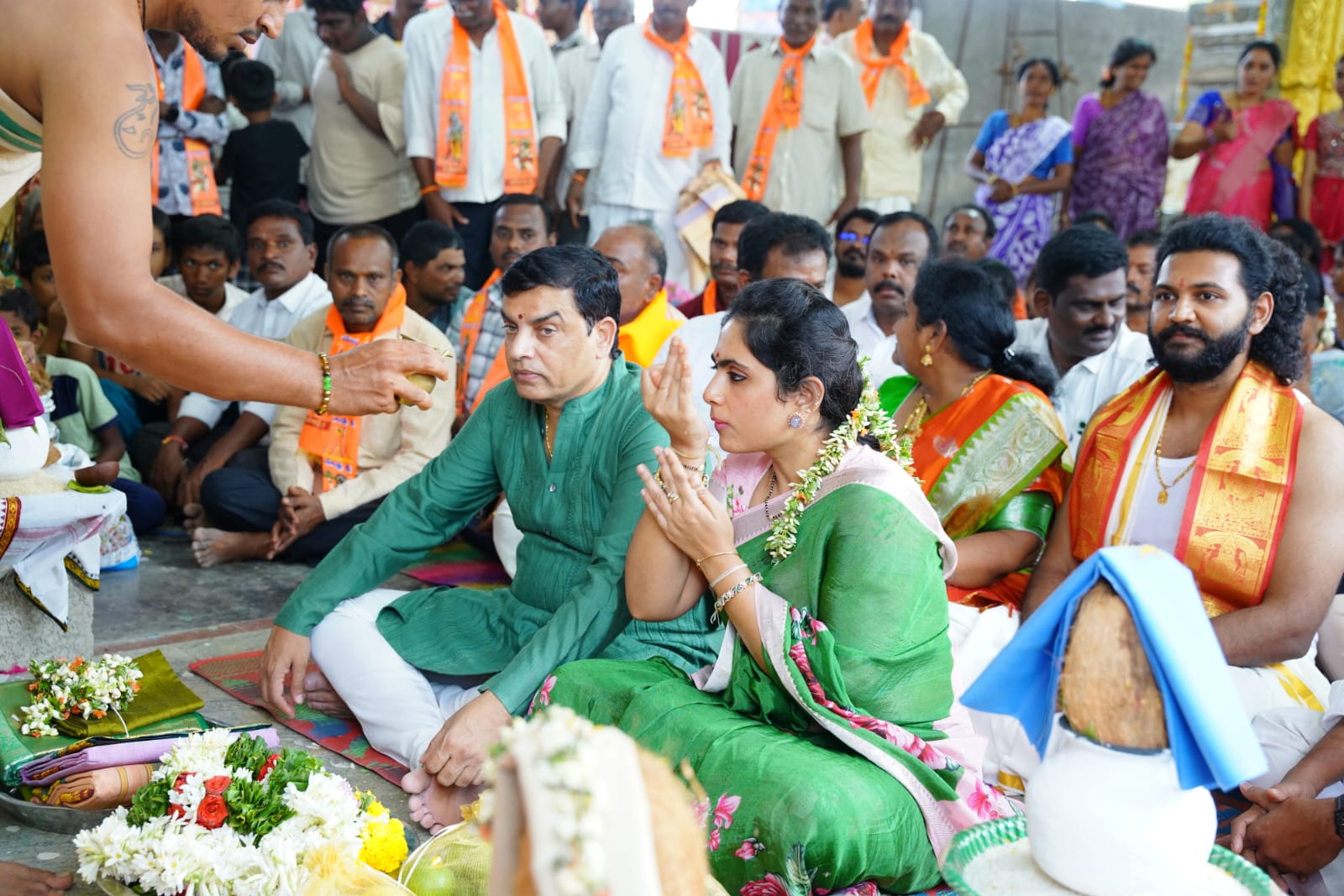 Dil Raju Attends Sri Pattabhiramachandra Swamy Temple Consecration Ceremony as Chief Guest